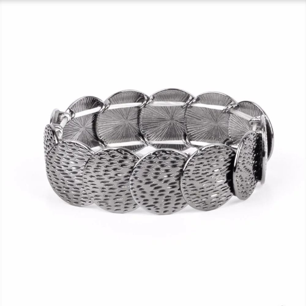 Radioactive Reflections Black Stretchy Bracelet